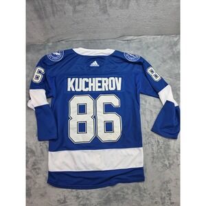 Adidas Tampa Bay Lightning Nikita Kucherov 86 NHL Jersey Blue White Climalite